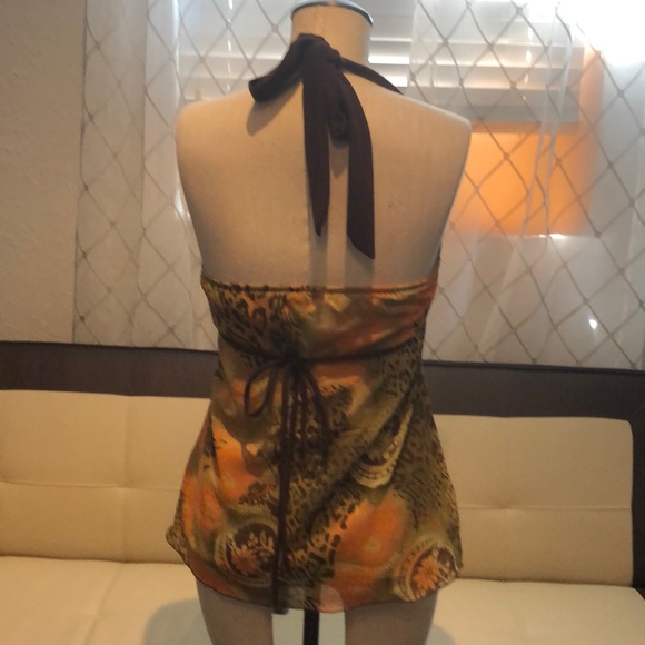 BCX Halter lined Top with detailed band - Picture 2 of 2